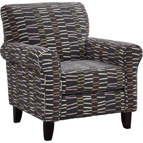 Accent Chair in Avently Retro Multicolor Fabric