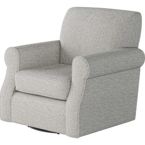 Swivel Accent Chair in Sugarshack Metal Gray Fabric