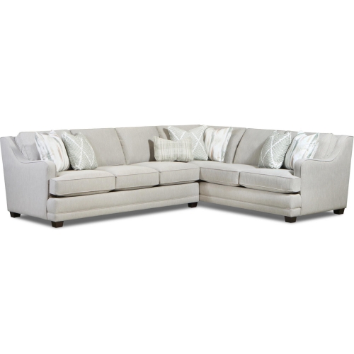 Sectional Sofa in Charlotte Cremini Fabric