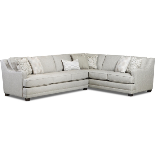 Sectional Sofa in Missionary Raffia Multicolor Fabric