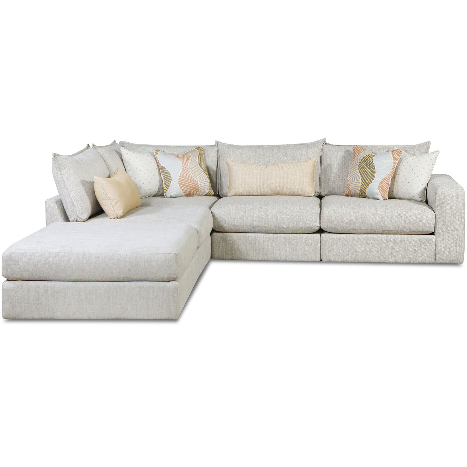 Southern Furniture 7004-03+2x19KP+15+11R Loxley Coconut Sectional 7004 ...