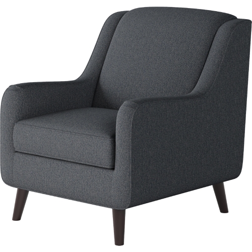 Accent Chair in Truth or Dare Navy Blue Fabric