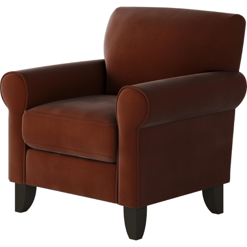 Accent Chair in Bella Burnt Orange Fabric