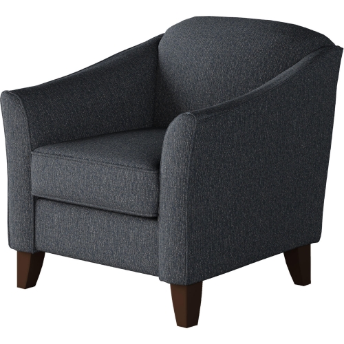 Accent Chair in Truth or Dare Navy Blue Fabric