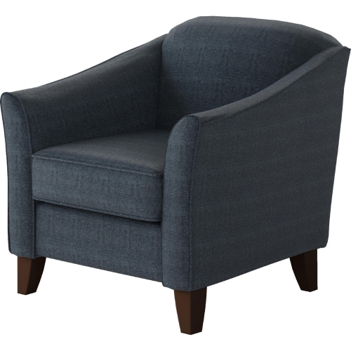 Accent Chair in Theron Indigo Blue Fabric