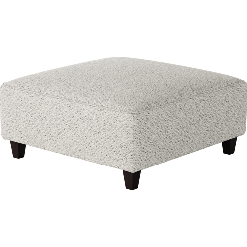 38" Square Cocktail Ottoman in Chit Chat Domino Multicolor Fabric