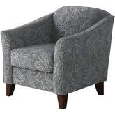 Accent Chair in Bono Cobalt Grey Fabric