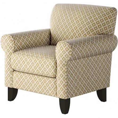 Accent Chair in Owen Straw Multicolor Fabric