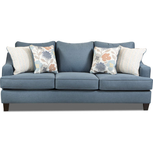 Sofa in Laurent Steel Navy Blue Fabric