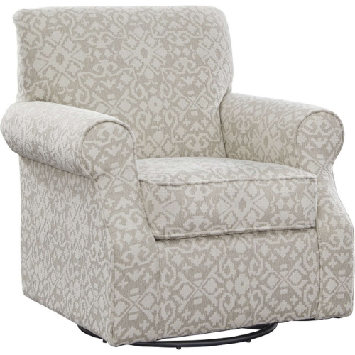 Swivel Accent Chair in Aristocrat Linen Fabric