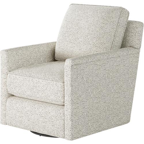 Swivel Glider Accent Chair in Chit Chat Domino Fabric