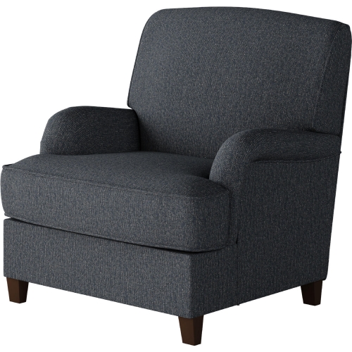 Accent Chair in Truth or Dare Navy Blue Fabric