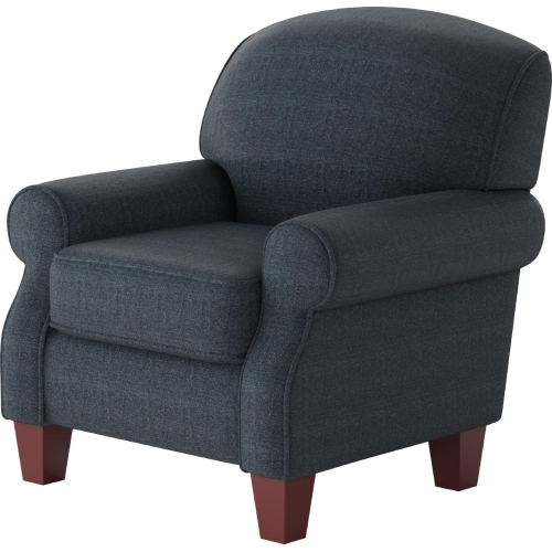 Accent Chair in Theron Indigo Blue Fabric