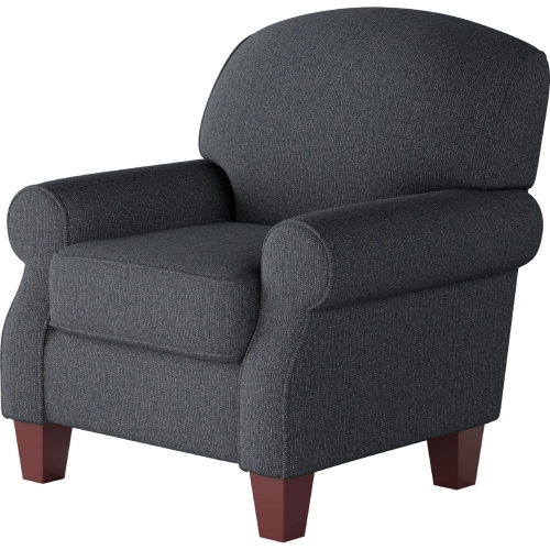 Accent Chair in Truth or Dare Navy Blue Fabric