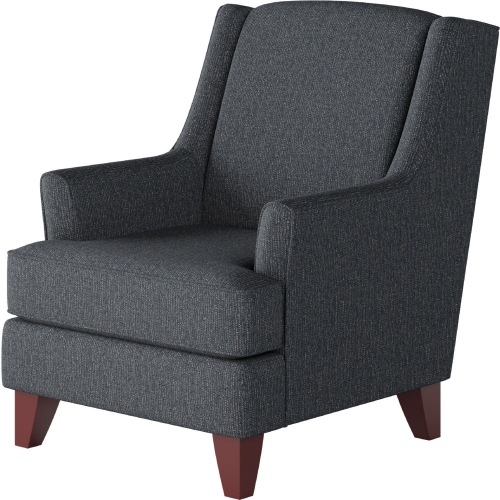 Accent Chair in Truth or Dare Navy Blue Fabric