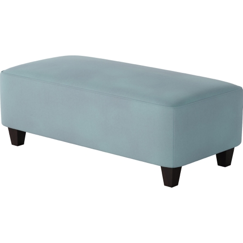 49" Cocktail Ottoman in Bella Skylight Blue Fabric