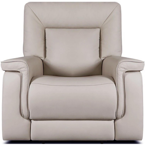 Austin Dual Power Zero Gravity Recliner in Dove Leather