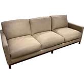 Hollywood Sofa in Napa Dove Neutral Top Grain Leather & Wood