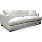 Galaxy Sofa in Boca Winter White Top Grain Leather