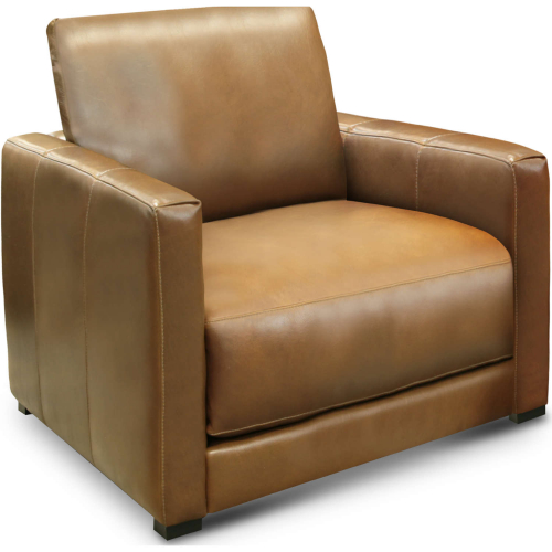 Raffa Accent Chair in Bravo Bronze Top Grain Leather