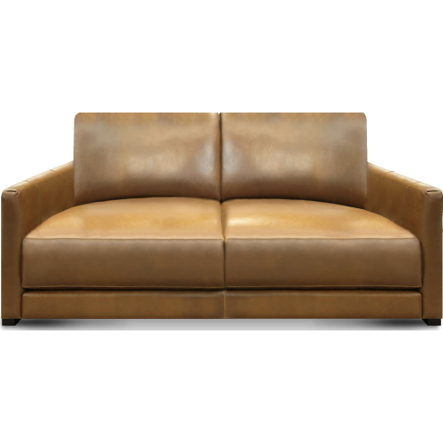 Raffa Loveseat in Bravo Bronze Top Grain Leather