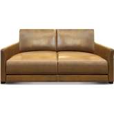 Raffa Loveseat in Bravo Bronze Top Grain Leather