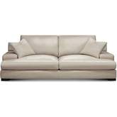 City Scape Sofa in Boca Cashmere Neutral Top Grain Leather