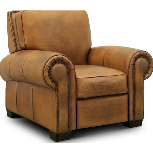 Nelson Recliner in Diva Hand Antiqued Mustang Brown Top Grain Leather