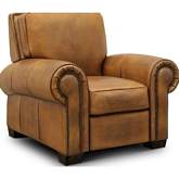 Nelson Recliner in Diva Hand Antiqued Mustang Brown Top Grain Leather