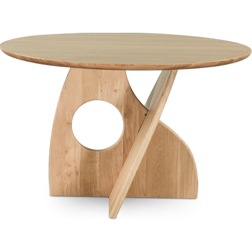 Miro 48" Round Dining Table in Natural Oak