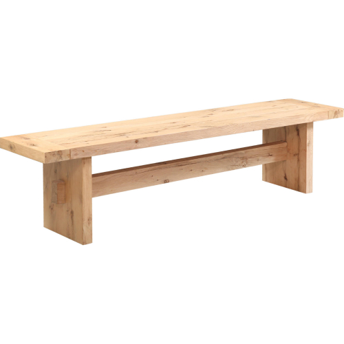 Alpine 74" Dining Bench in Distressed Natural Oak