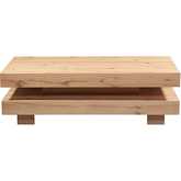 Alpine 55" Coffee Table in Distressed Natural Oak