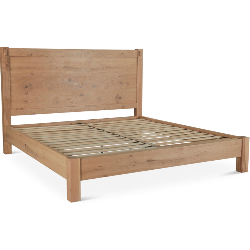 Alpine King Bed in Distressed Natural Oak