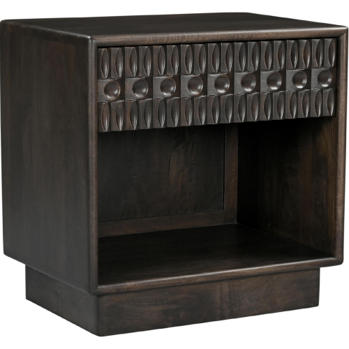 Cairo 26" Nightstand in Dark Java Brown Mango Wood