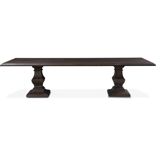 Toulon 98" Dining Table in Vintage Brown