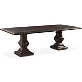 Toulon 84" Dining Table in Vintage Brown Finish