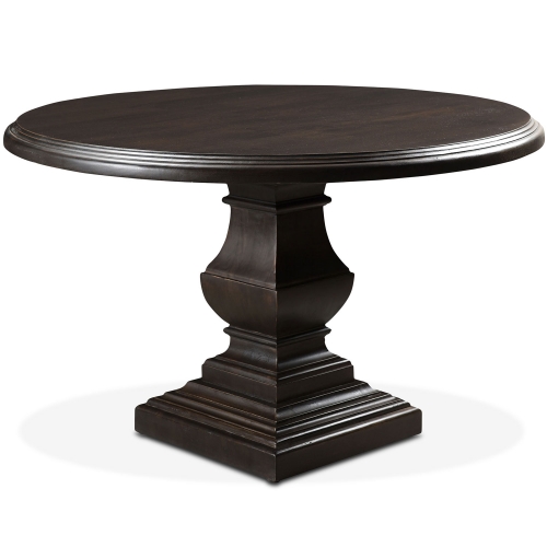 Toulon 60" Round Dining Table in Vintage Brown Mango Wood