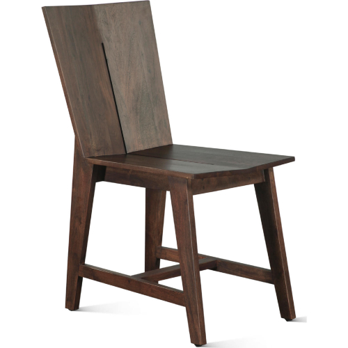 Acadia Dining Chair in Coffee Bean Dark Brown Finish Wood (Set of 2)