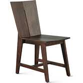 Acadia Dining Chair in Coffee Bean Dark Brown Finish Wood (Set of 2)