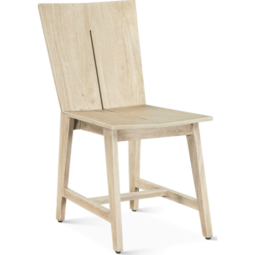 Acadia Dining Chair in Oat Light Tan Finish Wood (Set of 2)