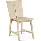 Acadia Dining Chair in Oat Light Tan Finish Wood (Set of 2)