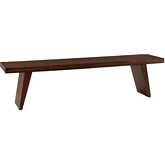 Lisbon 70" Dining Bench in Brown Finish Mango Wood