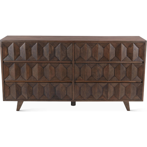 Lisbon Dresser in Brown Finish Mango Wood