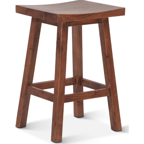 Stavanger Counter Stool in Cinnamon Brown Finish Wood