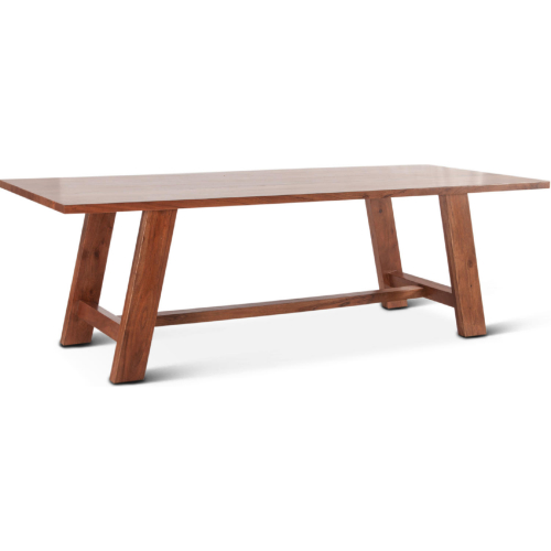 Stavanger 94" Dining Table in Cinnamon Brown Finish Wood