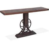 Sterling 56" Console Table in Reclaimed Teak & Cast Iron