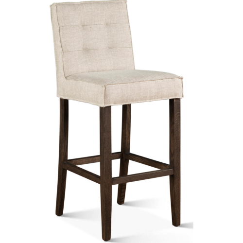 Aven Counter Chair in Linen & Dark Legs