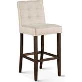 Aven Counter Chair in Linen & Dark Legs