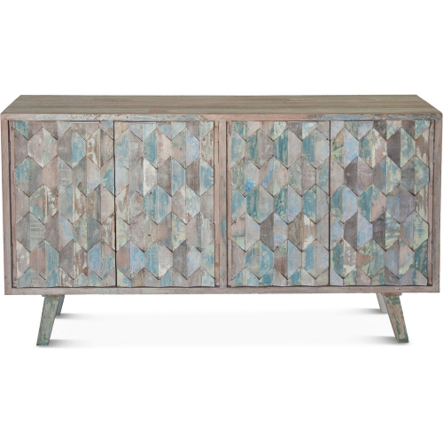 Cordoba Sideboard in Vintage Teal Blue Reclaimed Teak