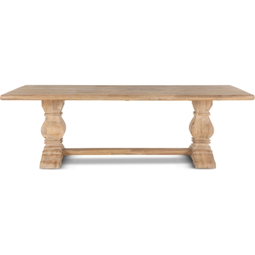 Pengrove 108" Dining Table in Antique Oak Finish Mango Wood